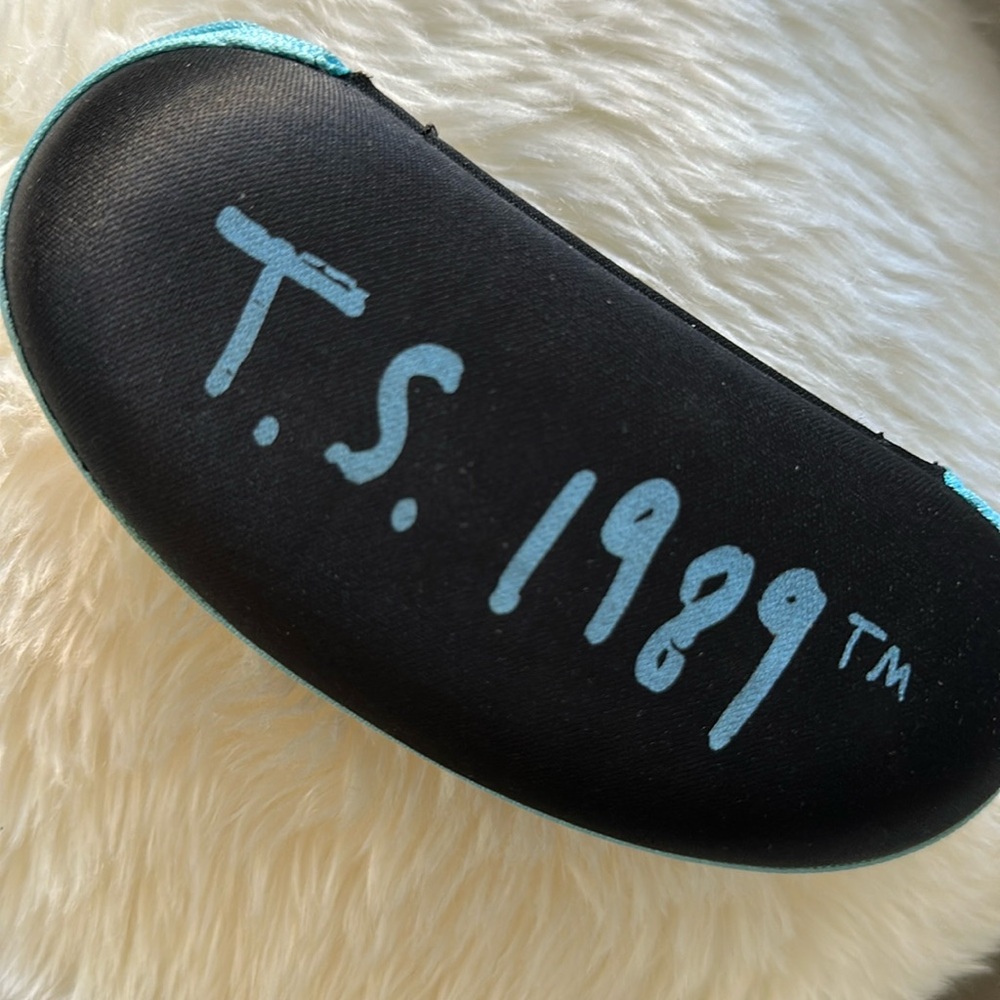 Taylor Swift 1989 blue & black sunglass case only (no glasses)